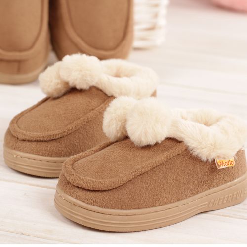 Pantoufles enfants en pour hiver - semelle caoutchouc antidérapant Ref 1032393