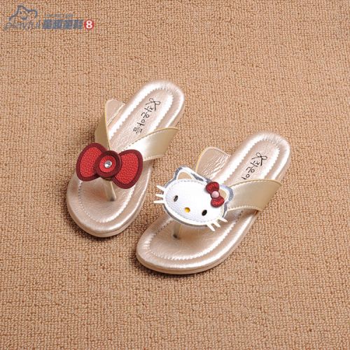 Pantoufles enfants en similicuir BELLA NEWMAN pour été - Ref 1032940