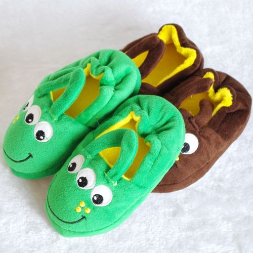 Pantoufles enfants en coton pour hiver - semelle caoutchouc Ref 1033531