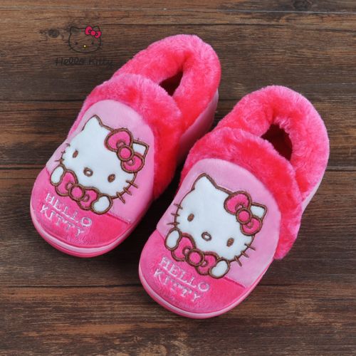 Pantoufles enfants en HELLO KITTY pour hiver - semelle fond composite Ref 1033579