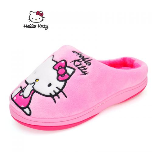 Pantoufles enfants en HELLO KITTY pour hiver - semelle fond composite Ref 1033655
