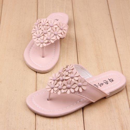 Pantoufles enfants en Cuir spatial pour été - Ref 1033809