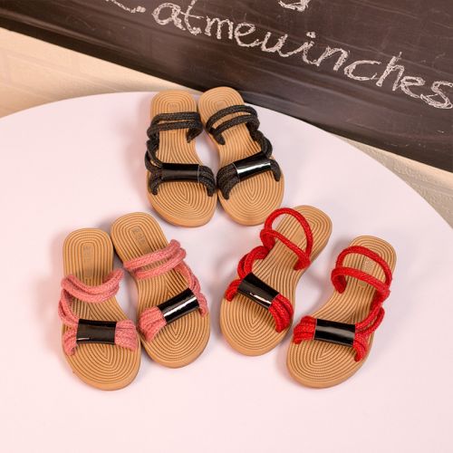 Pantoufles enfants pour été - semelle caoutchouc Ref 1033915