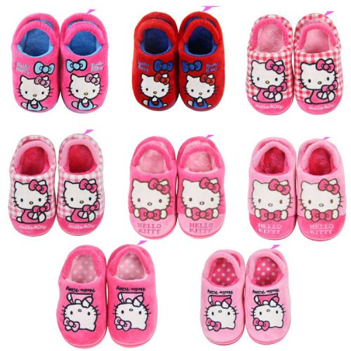 Pantoufles enfants en HELLO KITTY pour hiver - semelle fond composite Ref 1034322