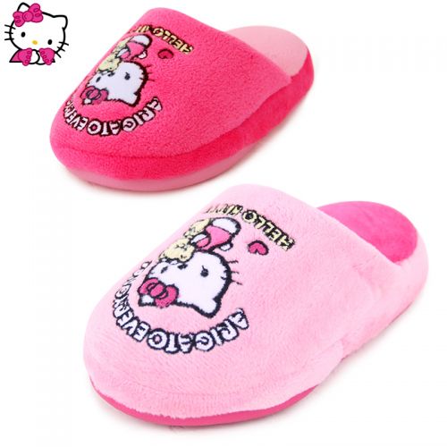 Pantoufles enfants en HELLO KITTY pour hiver - semelle fond composite Ref 1034815