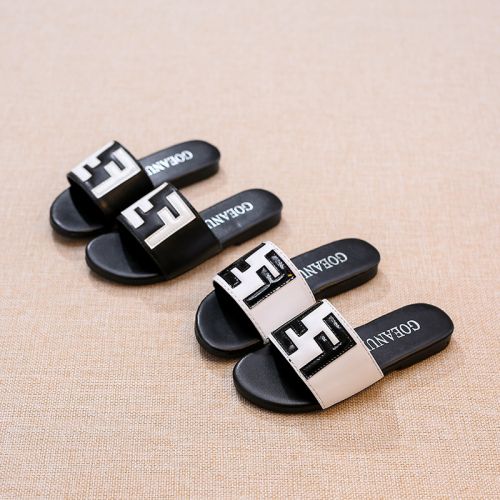 Pantoufles enfants en similicuir - Ref 1034960