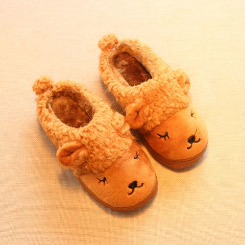 Pantoufles enfants en pour hiver - semelle caoutchouc antidérapant Ref 1035373