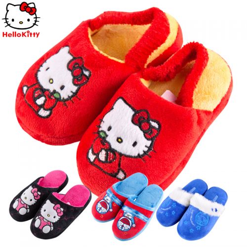 Pantoufles enfants en HELLO KITTY pour hiver - semelle caoutchouc Ref 1035935