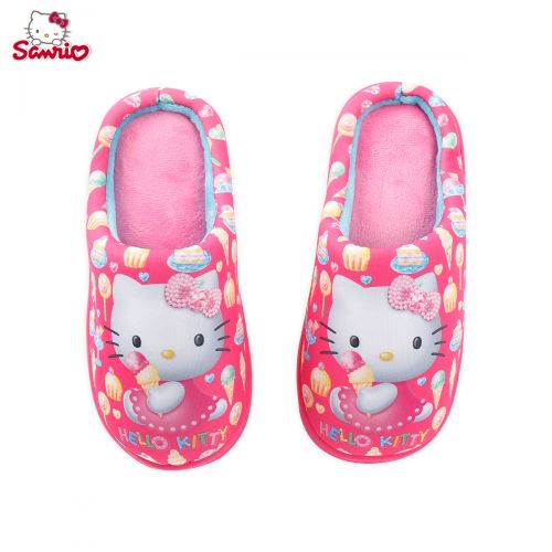 Pantoufles enfants HELLO KITTY pour hiver - semelle caoutchouc antidérapant Ref 1035996