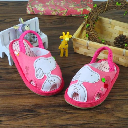 Pantoufles enfants en coton pour printemps - semelle Melaleuca Ref 1036018