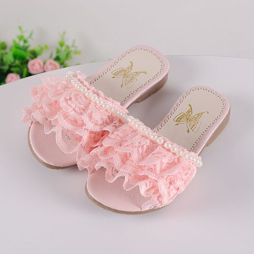 Pantoufles enfants en similicuir pour été - Ref 1036026