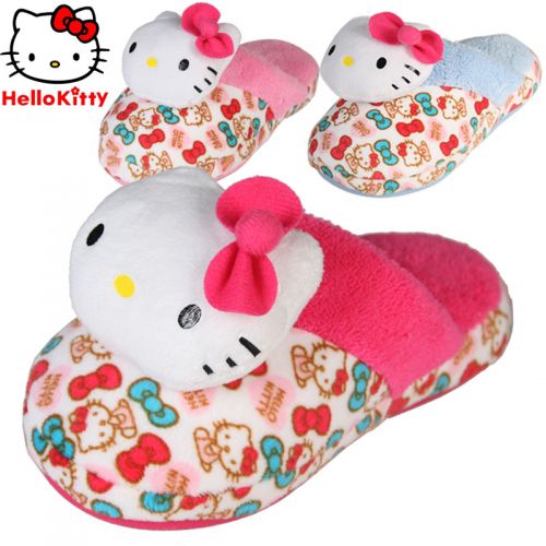Pantoufles enfants en HELLO KITTY pour hiver - semelle fond composite Ref 1036534