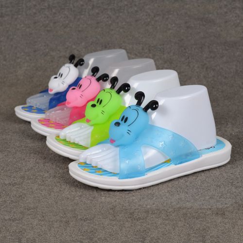Pantoufles enfants en Cuir spatial pour été - semelle EVA Ref 1036637