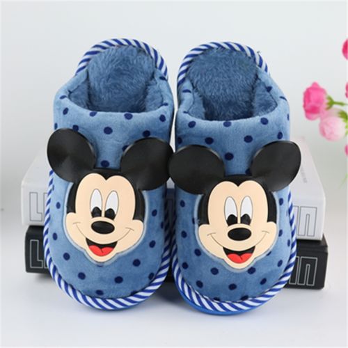 Pantoufles enfants en pour hiver - semelle caoutchouc Ref 986007