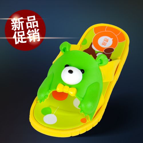 Pantoufles enfants en Cuir spatial pour été - semelle plastique Ref 986020