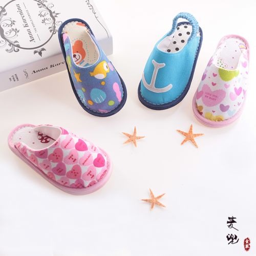 Pantoufles enfants en coton pour printemps - semelle Melaleuca Ref 986200