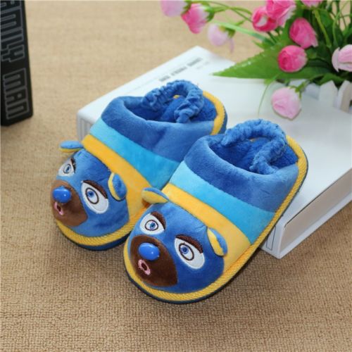 Pantoufles enfants en pour hiver - semelle caoutchouc Ref 986231