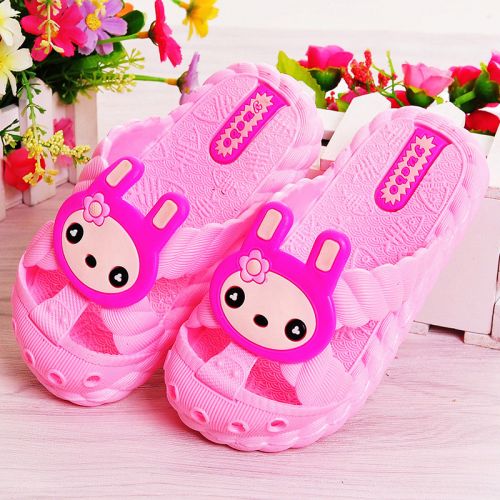 Pantoufles enfants en Cuir spatial pour été - semelle plastique Ref 986275