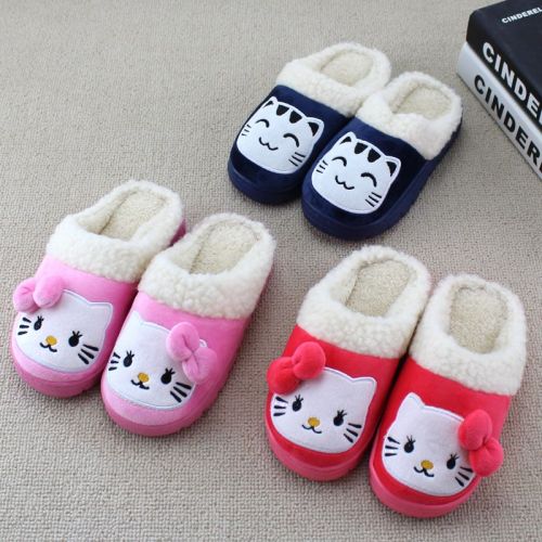 Pantoufles enfants en coton pour hiver - semelle caoutchouc Wear Ref 986443