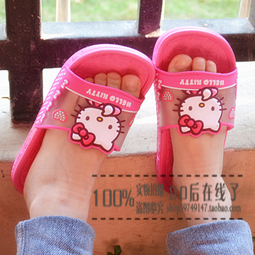 Pantoufles enfants HELLO KITTY pour été - semelle caoutchouc antidérapant Ref 986511