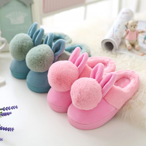 Pantoufles enfants en pour hiver - semelle plastique Ref 986547