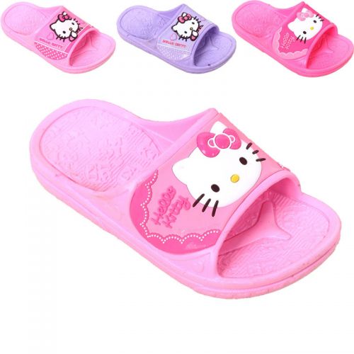 Pantoufles enfants HELLO KITTY pour été - semelle caoutchouc Wear Ref 986557