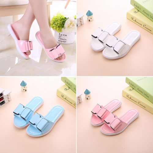 Pantoufles enfants en similicuir pour été - semelle caoutchouc Ref 986681