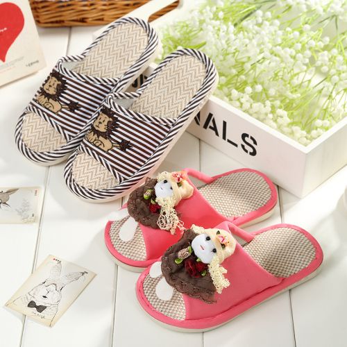 Pantoufles enfants en coton pour été - semelle caoutchouc Ref 986794