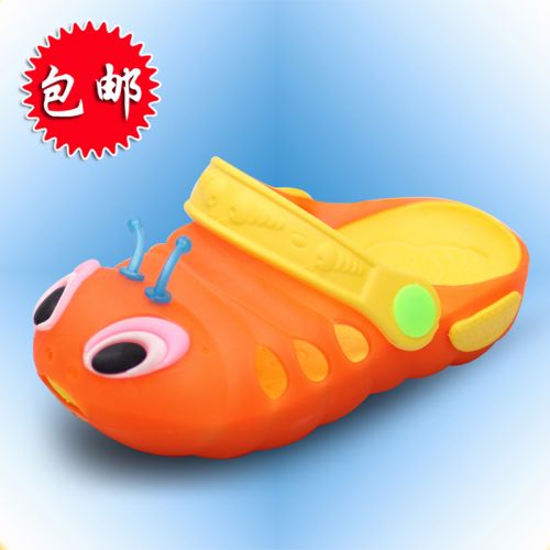 Pantoufles enfants en Cuir spatial pour été - semelle plastique Ref 986814