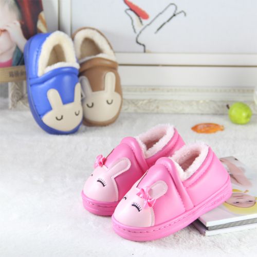 Pantoufles enfants en similicuir pour hiver - semelle fond composite Ref 986865