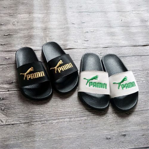 Pantoufles enfants en cuir pour été - semelle caoutchouc Ref 986871