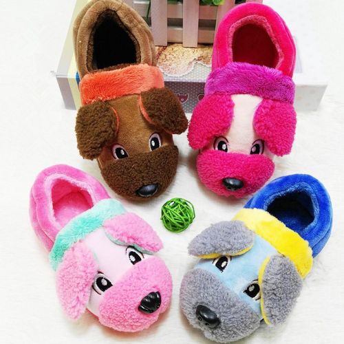 Pantoufles enfants en pour hiver - semelle caoutchouc antidérapant Ref 986881