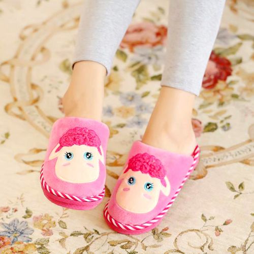 Pantoufles enfants en pour hiver - semelle caoutchouc naturel Ref 986939