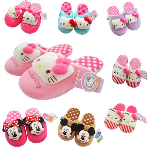 Pantoufles enfants en pour hiver - semelle caoutchouc antidérapant Ref 987012