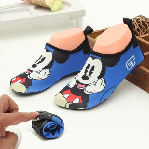 Pantoufles enfants en coton pour Toute saison - semelle caoutchouc Ref 987025