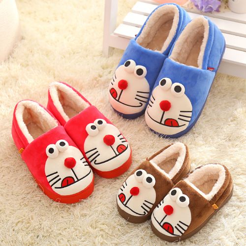 Pantoufles enfants en pour hiver - semelle caoutchouc Ref 987041