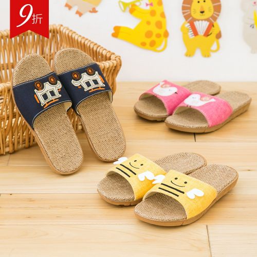 Pantoufles enfants en coton LAZYCORNER pour été - semelle EVA Ref 987112