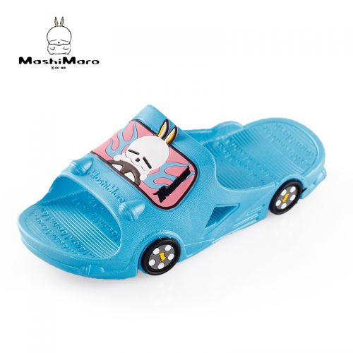 Pantoufles enfants en Cuir spatial MASHIMARO pour été - semelle plastique Ref 987200