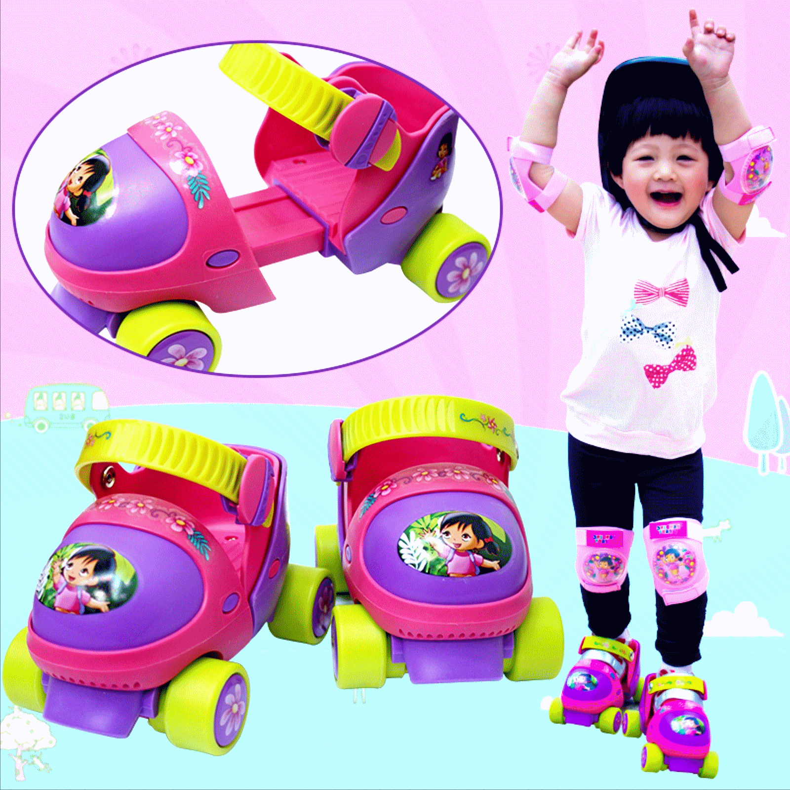 Patins à roulettes pour enfant OTHER   - Ref 2578680