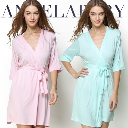 Peignoir jeunesse COLOR OF GOD Modal nuisette de frêne rouge et vert - Ref 590026