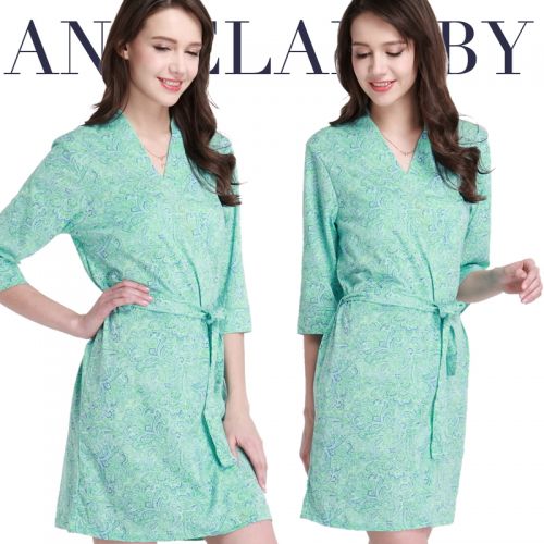 Peignoir jeunesse COLOR OF GOD coton mercerisé robe de manchon d'impression - Ref 592383