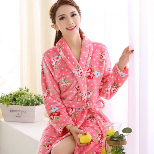  Peignoir jeunesse SWEET MINIHU Fondation pivoine print femme robe - Ref 594464