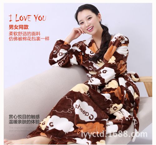 Peignoir flanelle longue - Ref 594805