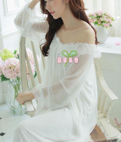 Peignoir jeunesse Super décolleté douce dentelle Nuisette - Ref 595719