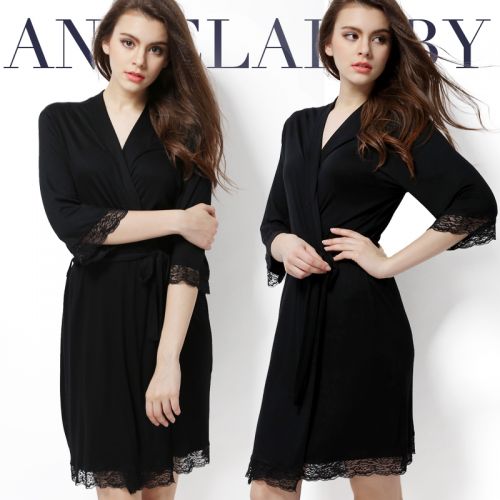 Peignoir jeunesse COLOR OF GOD black Lace - Ref 596195