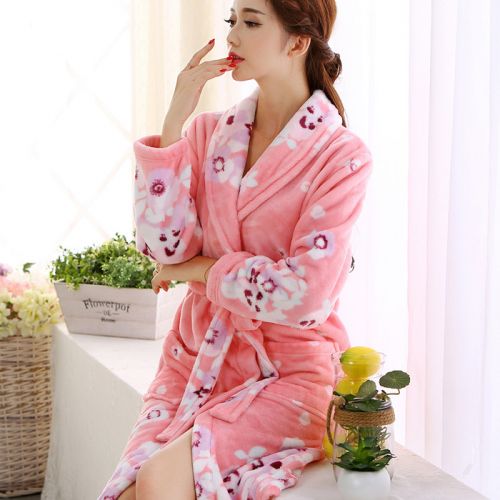  Peignoir jeunesse SWEET MINIHU positionnement Fondation robe féminine imprimée - Ref 598588