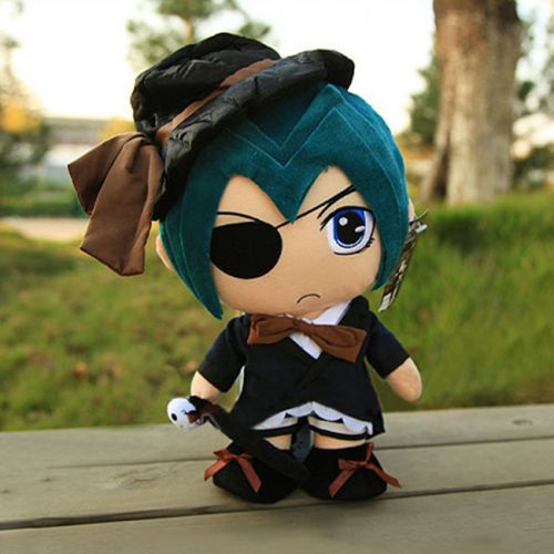 Peluche manga diacre noir Sebastian - Ref 2694461