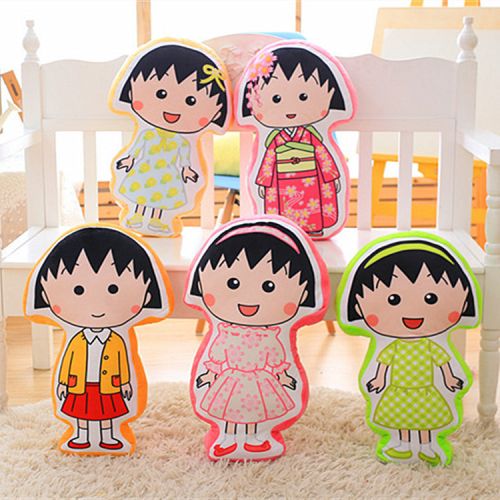 Peluche manga en peluche Chibi Maruko enfant cerise - Ref 2694533
