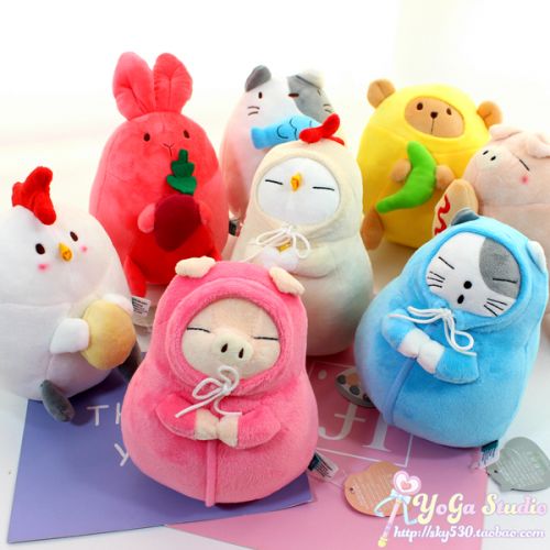 Peluche manga Les chats de poulet lapin porc - Ref 2694730