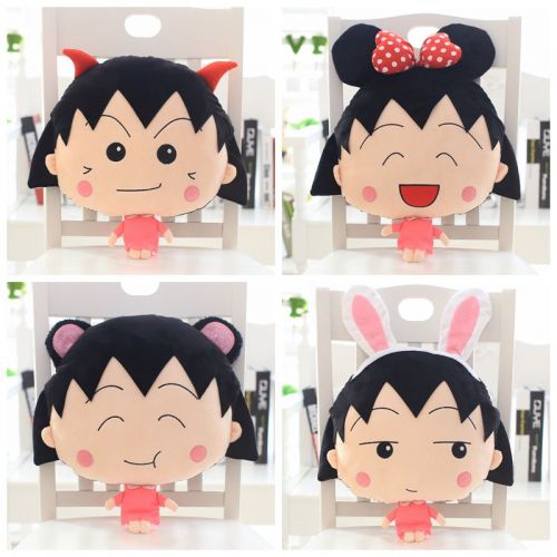 Peluche manga en peluche Chibi Maruko enfant cerise - Ref 2694775